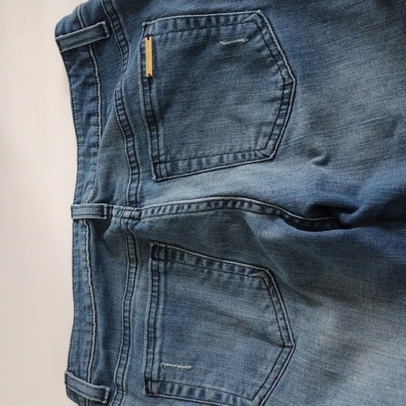 Michael Kors Women's Size 2 Dillion Relaxed Denim Distressed Blue Jeans - Picture 10 of 16